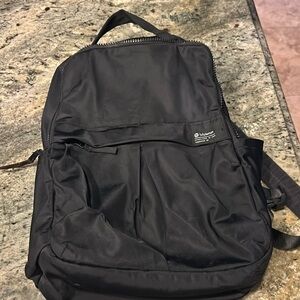 Lululemon black crew backpack 22l. Almost new used once